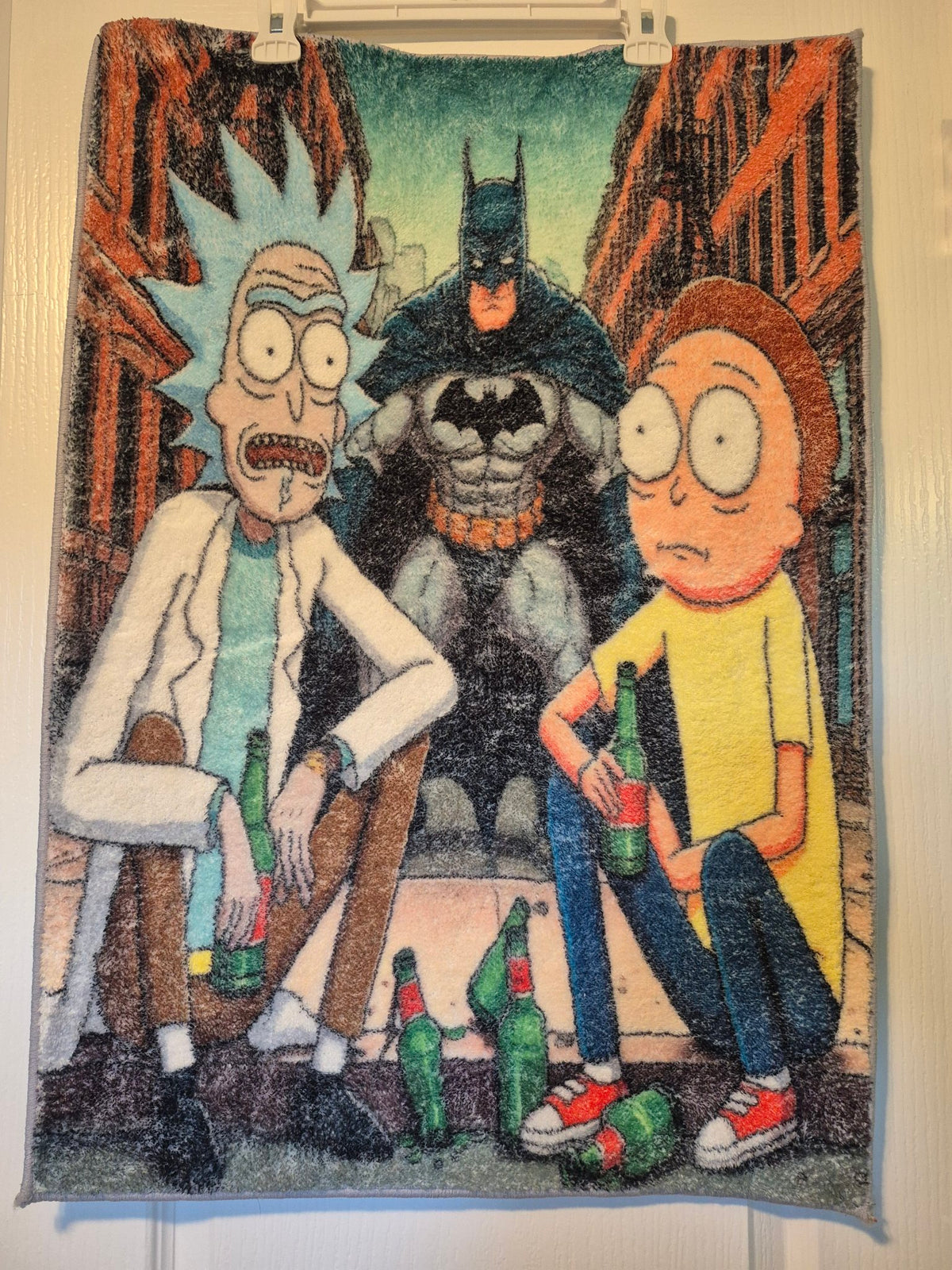 Rick and Morty Batman Wall Hanging Rug