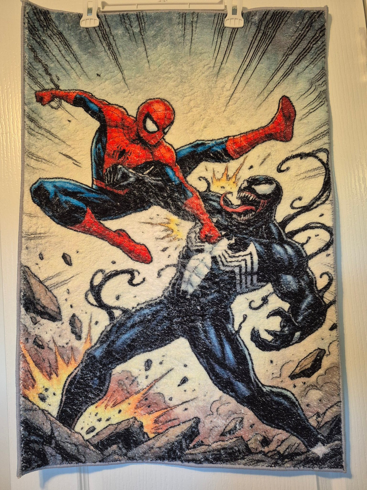 Spider-Man vs Venom Wall Hanging Rug