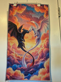 Dragon Couple Sunset Wall Hanging Rug