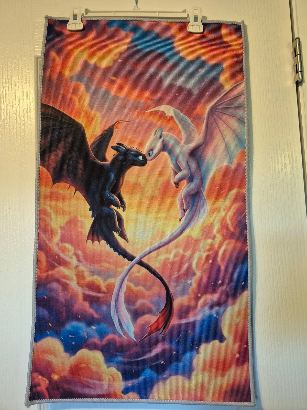 Dragon Couple Sunset Wall Hanging Rug