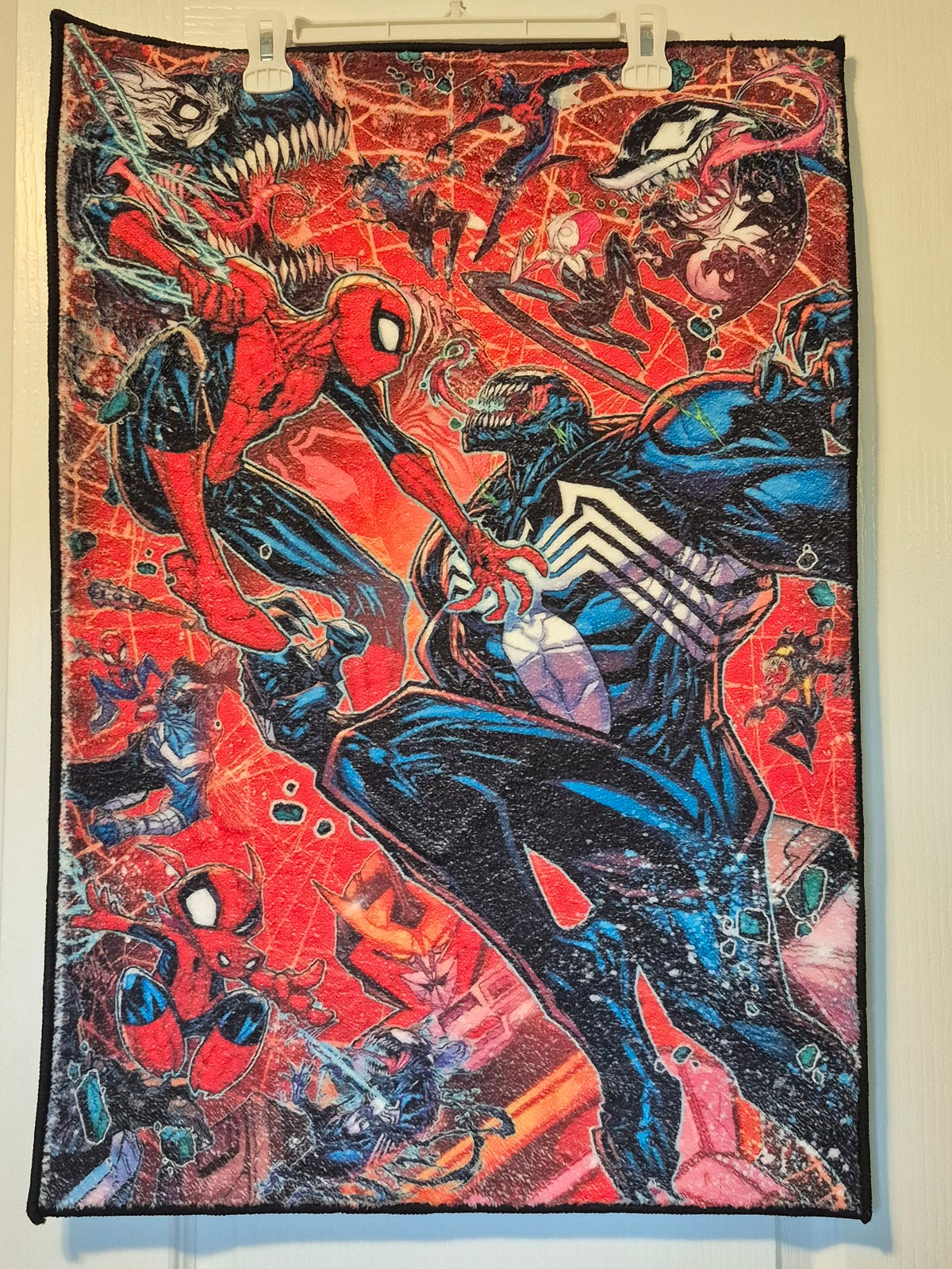 Spider-Man Venom Battle Wall Hanging Rug