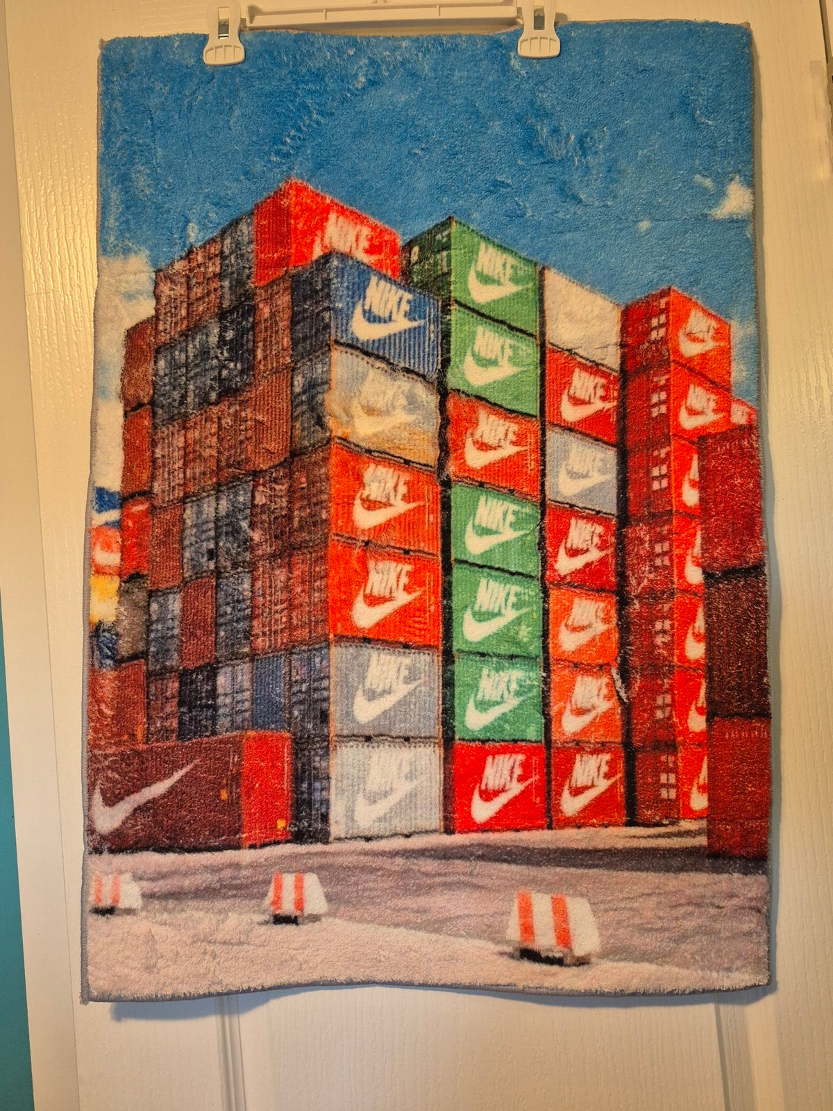 Nike Shipping Containers Wall Hanging Rug