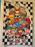 90s Cartoon Collage Wall Hanging Rug