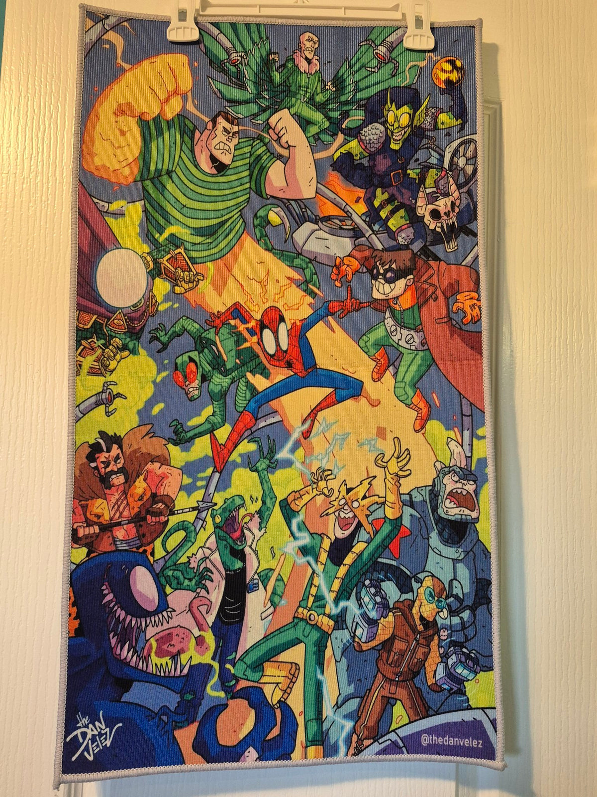 Spider-Man Villains Collage Wall Hanging Rug
