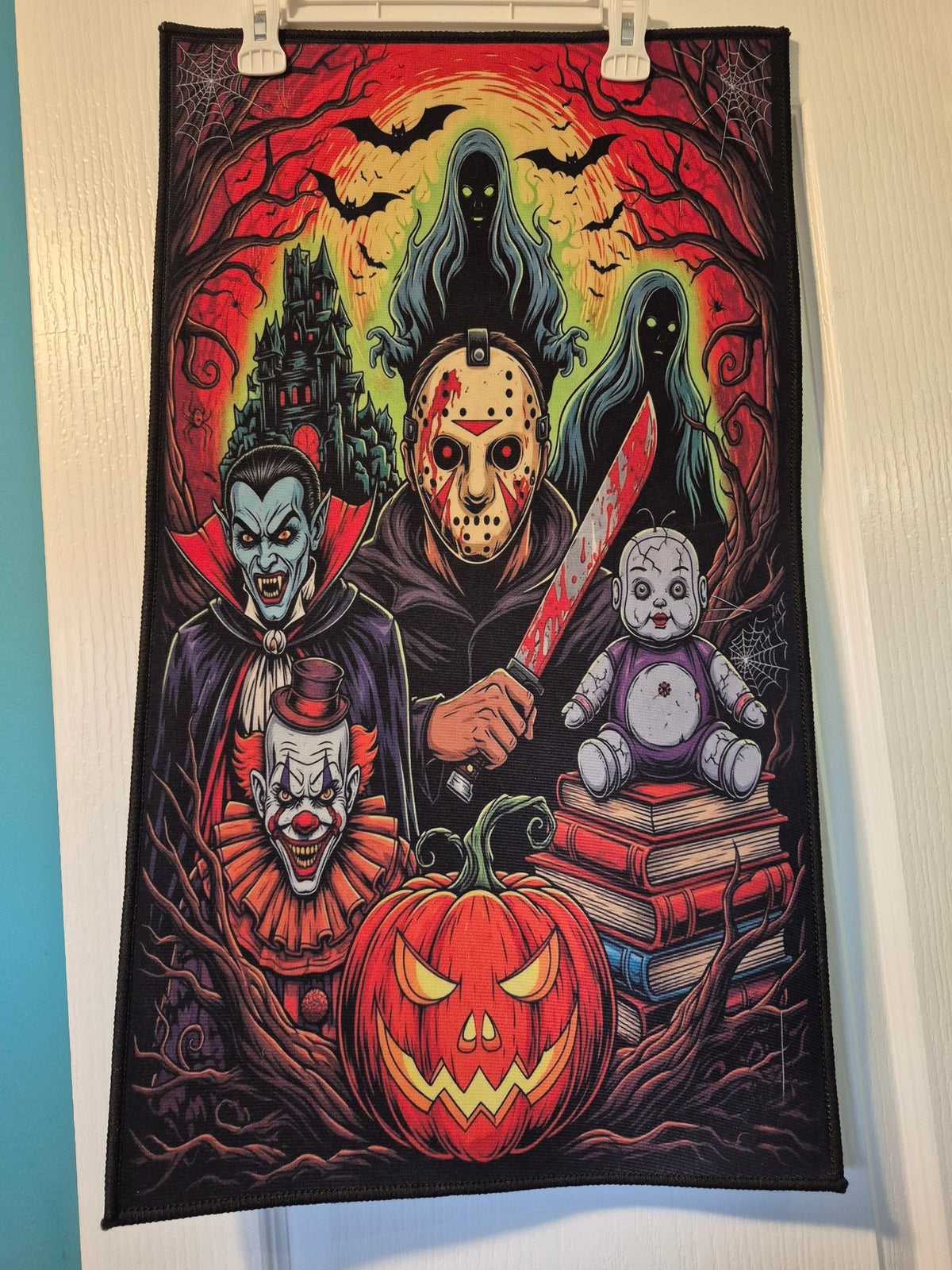 Halloween Horror Night Wall Hanging Rug