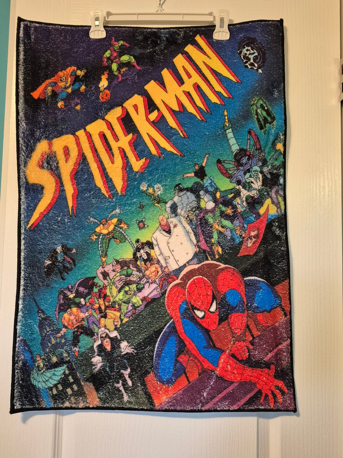 Spider-Man Comic Collage Wall Hanging Rug