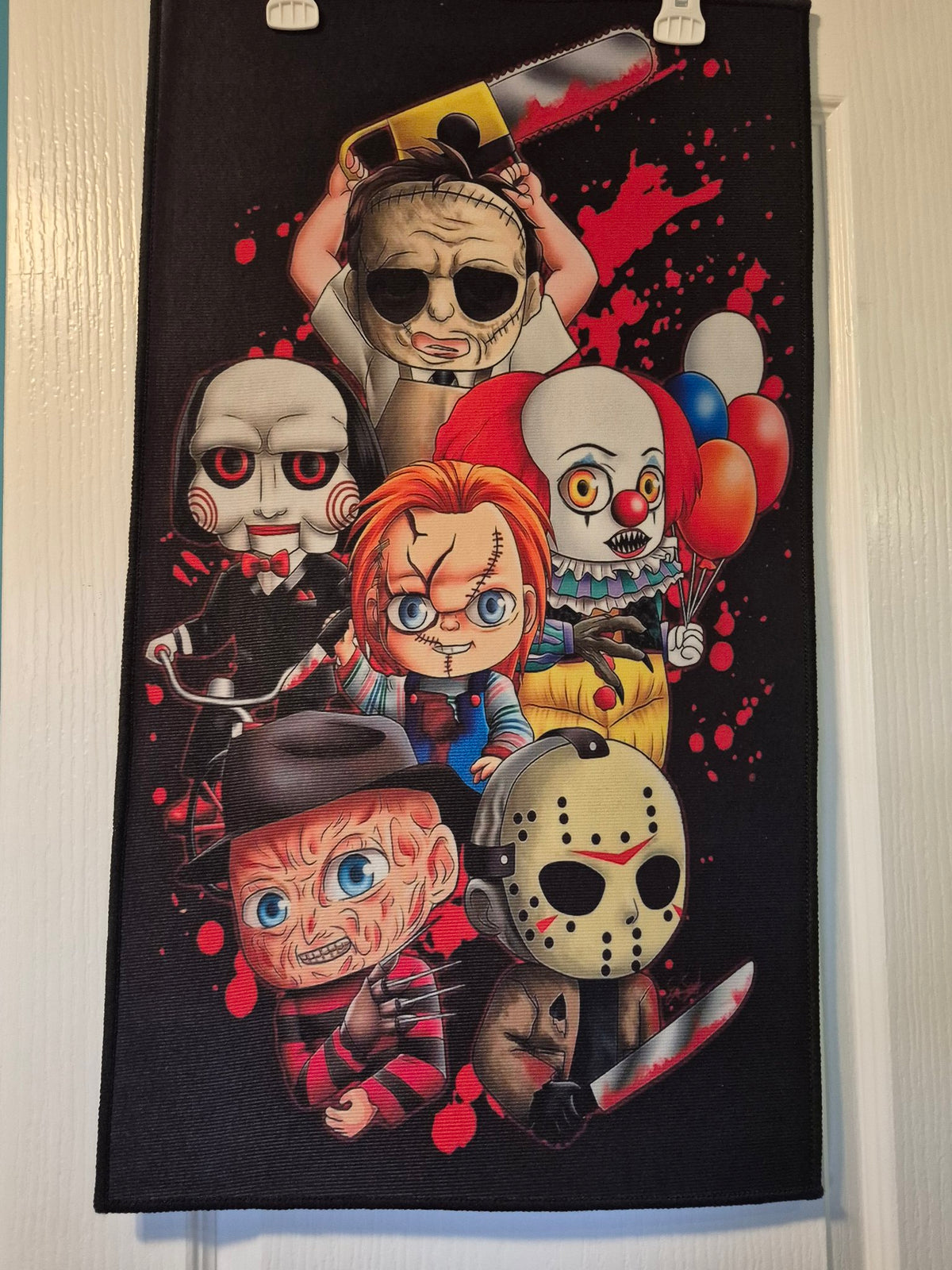 Chibi Horror Icons Wall Hanging Rug