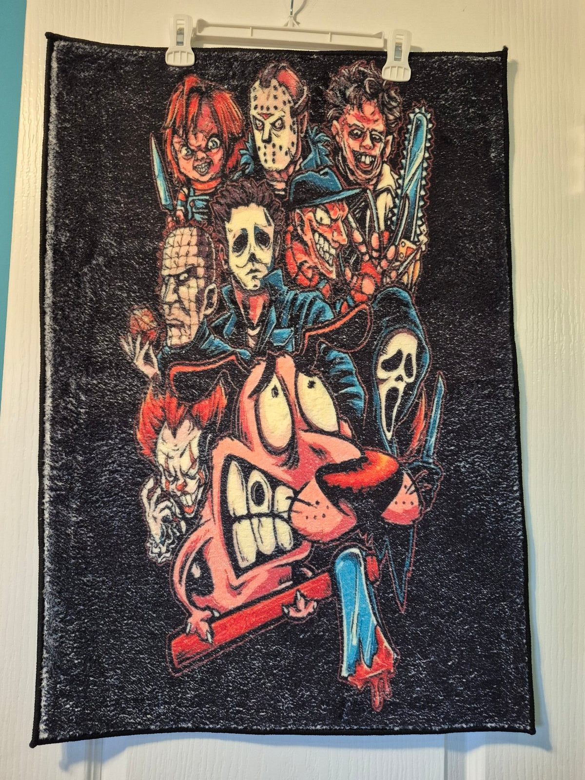 Horror Icons Collage Wall Hanging Rug
