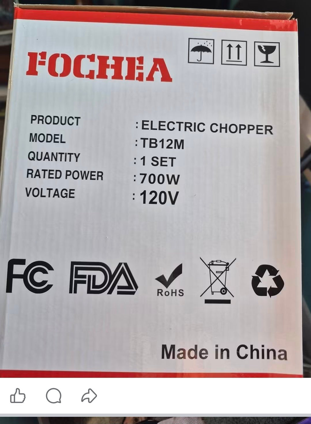 FOCHEA 5-in-1 Chopper Mixer Grinder 700W