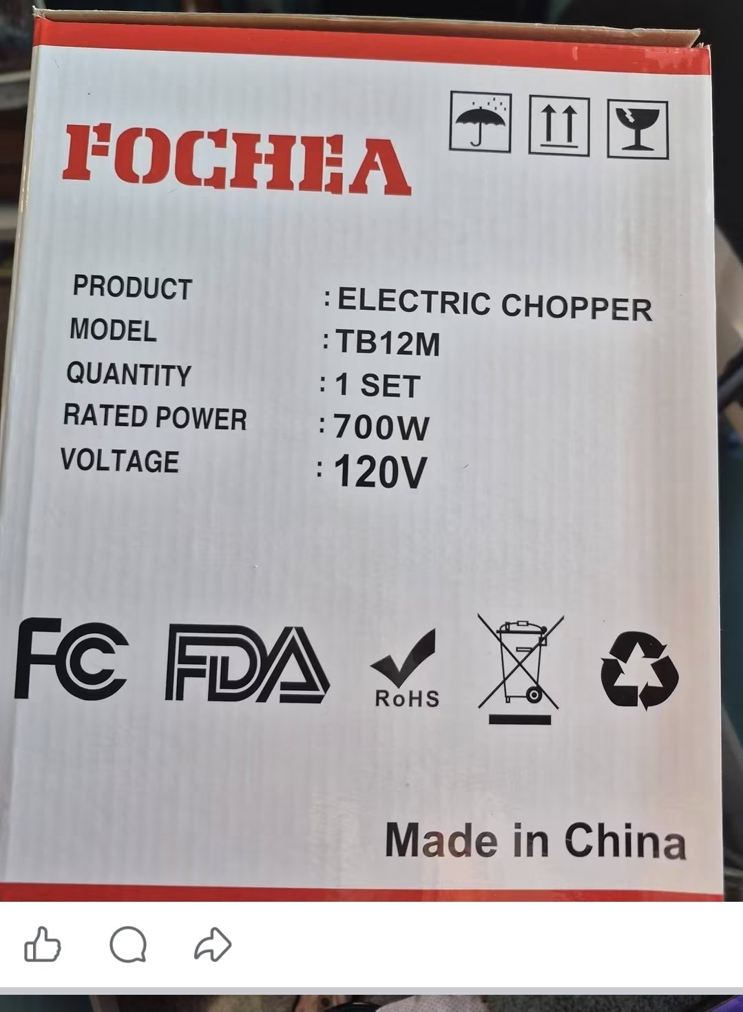 FOCHEA 5-in-1 Chopper Mixer Grinder 700W