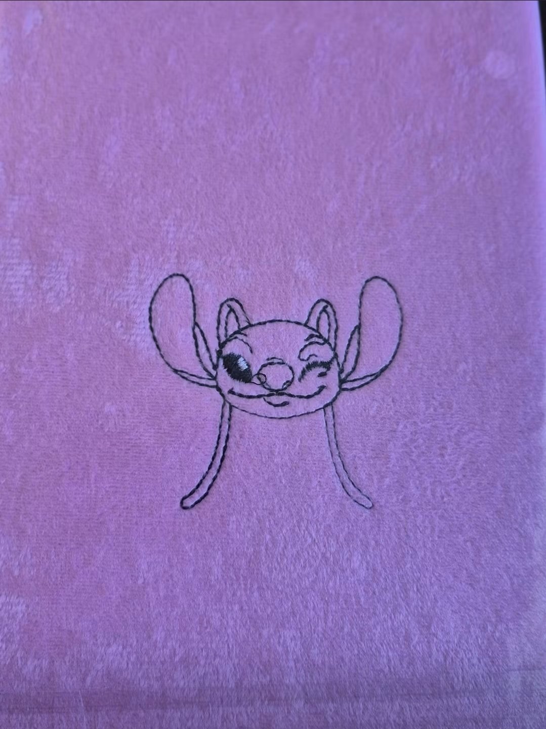Angel Sketch Pink Furry Notebook