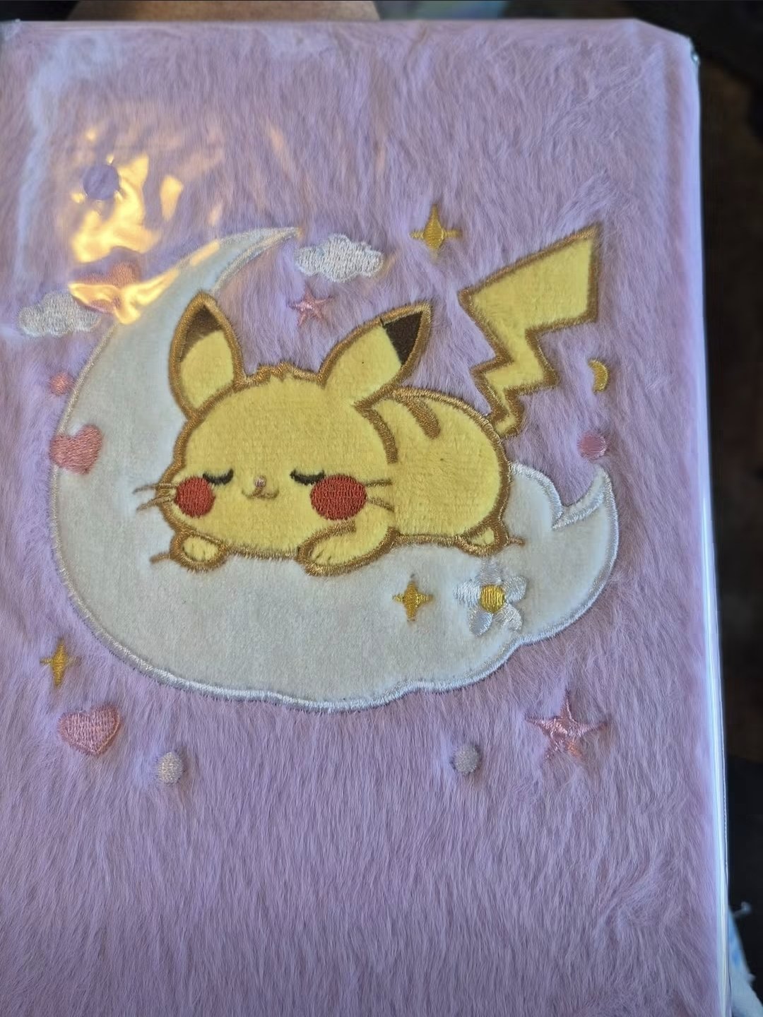 Pikachu Moon Purple Furry Notebook