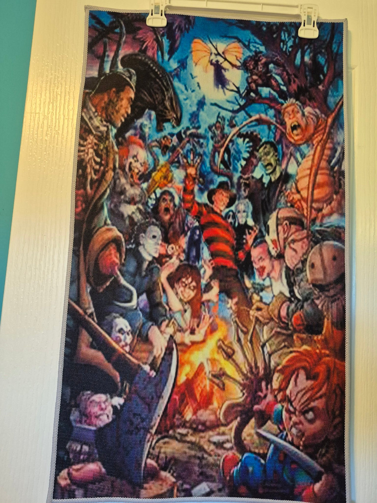 Horror Movie Icons Collage – Wall-Hanging Rug