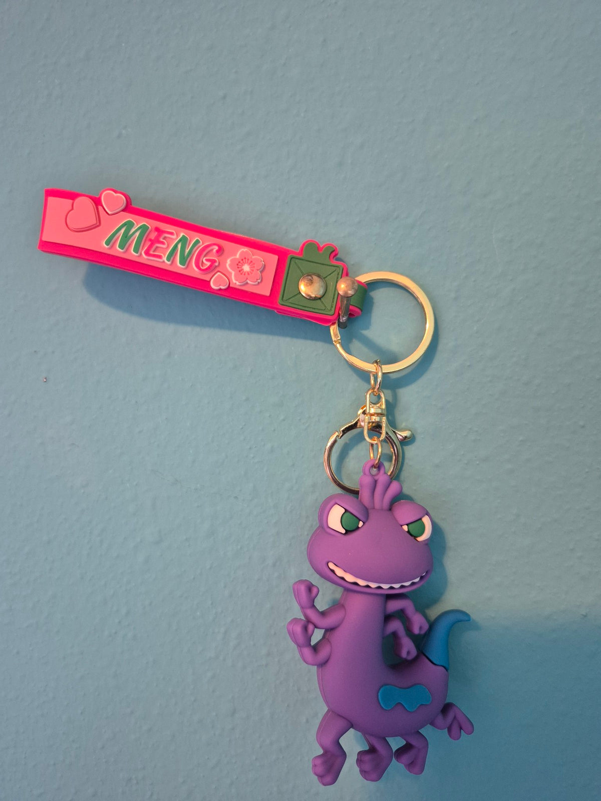 Randall Boggs Keychain – Monsters Inc Character Keychain with Wrist Strap
