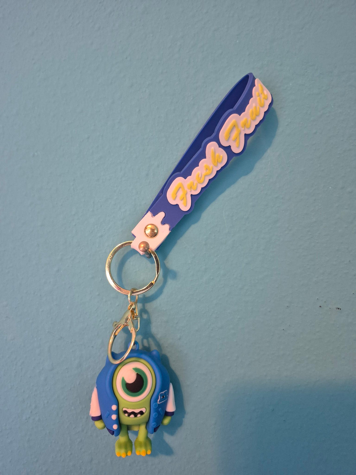Mike Wazowski Hoodie Keychain – Monsters Inc Character Keychain with Wrist Strap
