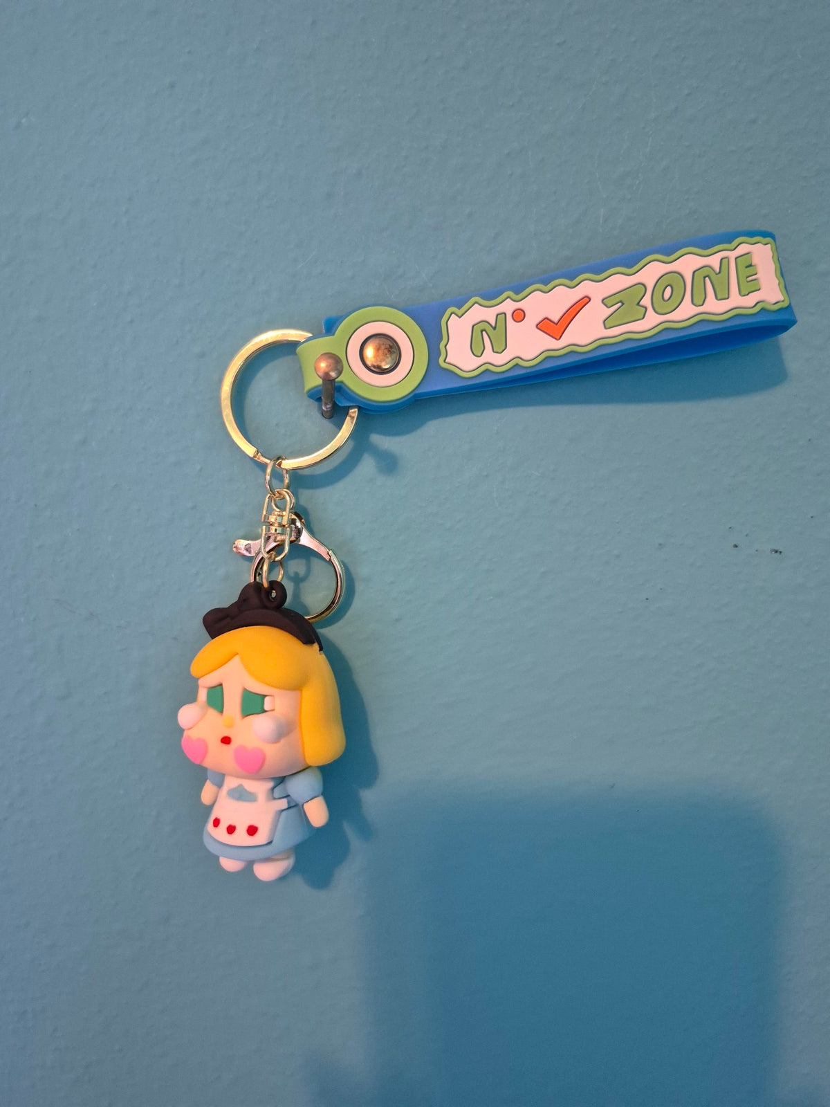 Cry Baby Alice Dress Keychain – Cute Doll Keychain with Wrist Strap