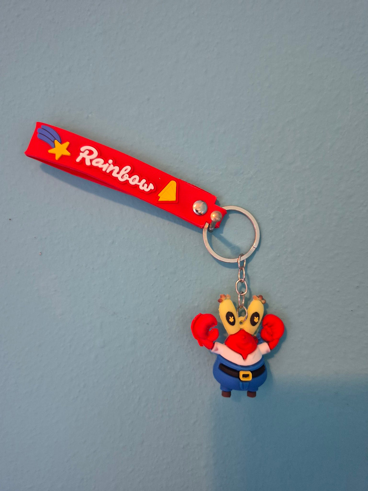 Mr. Krabs Keychain – SpongeBob Character Keychain with Wrist Strap
