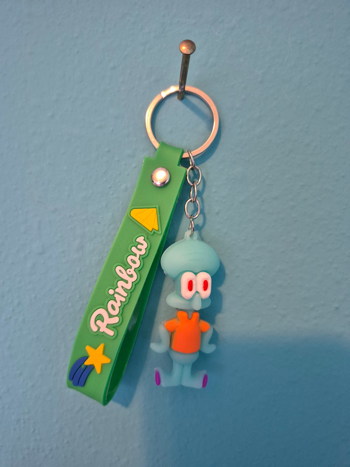 Squidward Keychain – SpongeBob Character Keychain with Wrist Strap