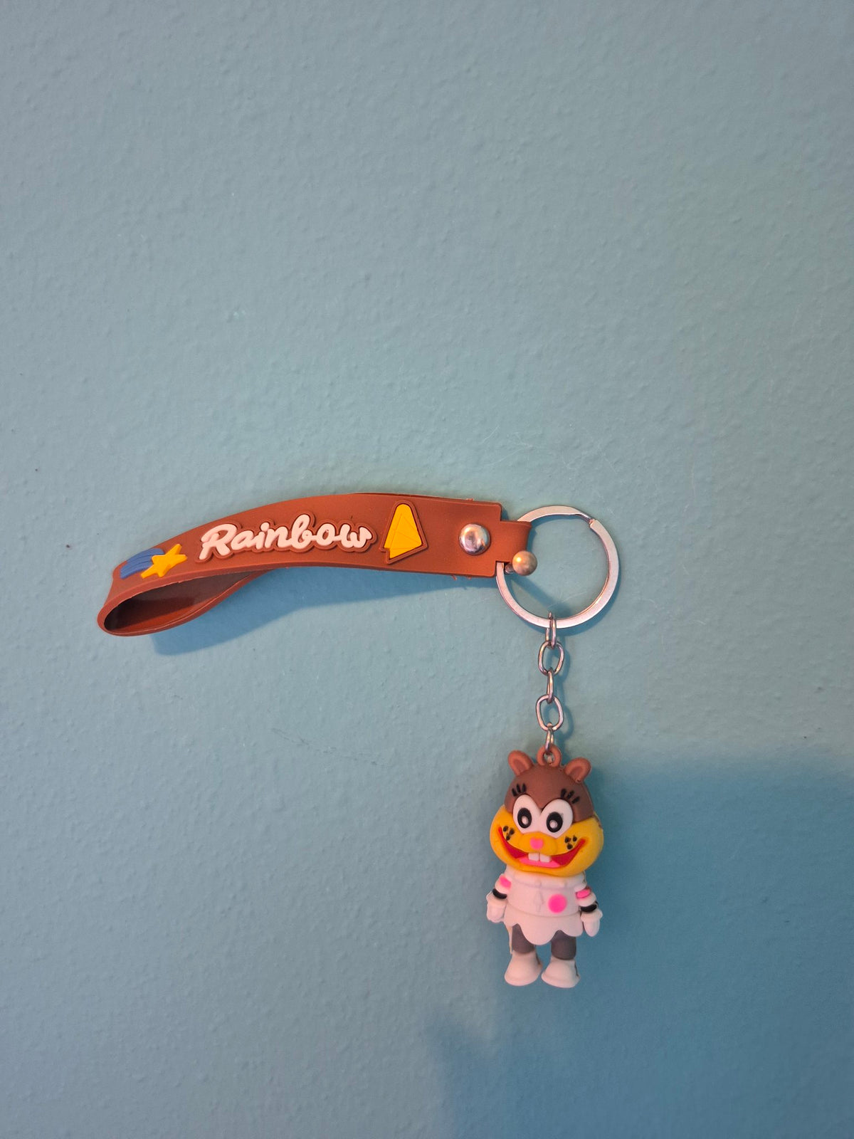 Sandy Cheeks Keychain – SpongeBob Character Keychain with Wrist Strap