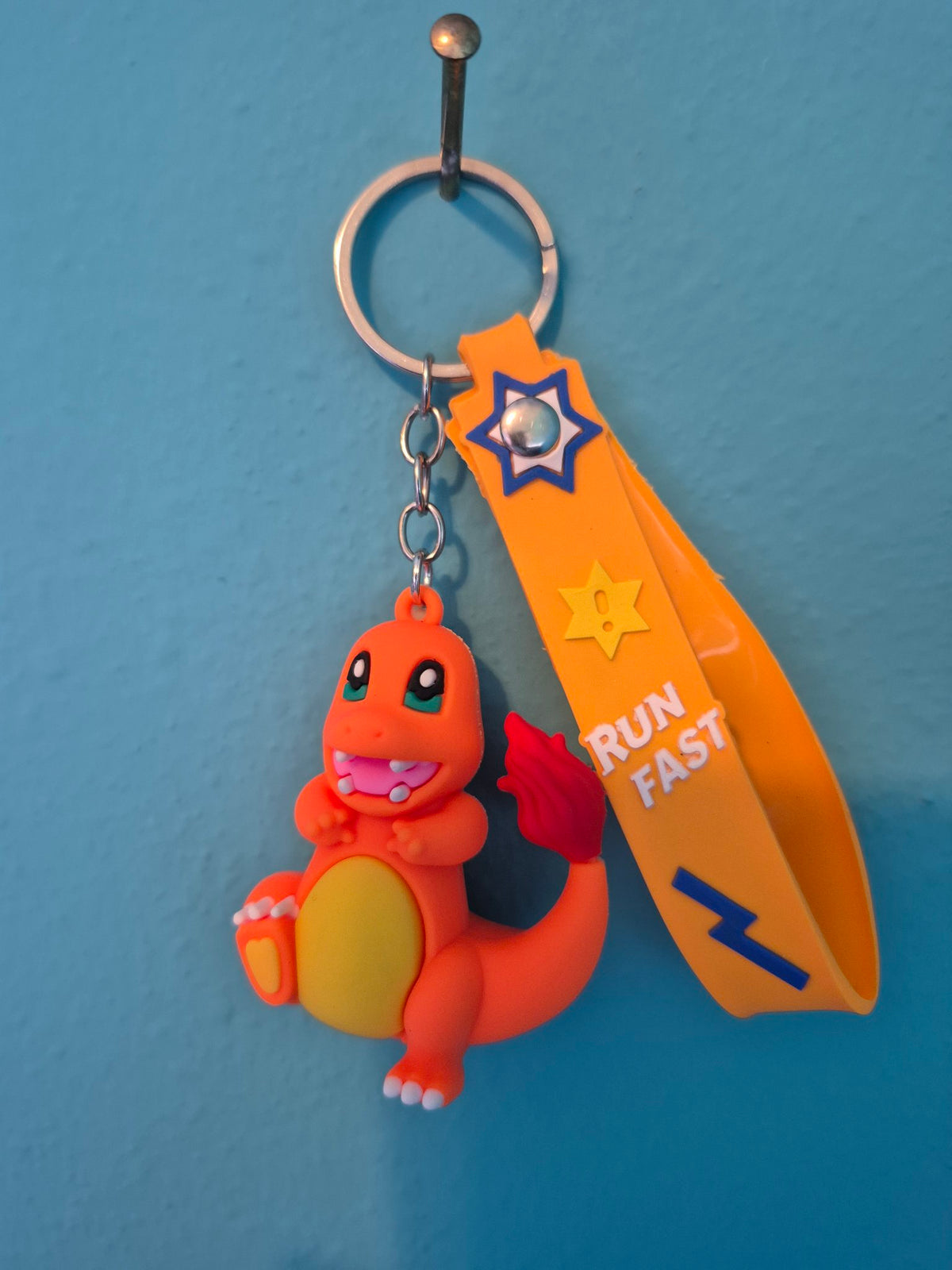 Charmander Keychain – Pokémon Character Keychain with Wrist Strap