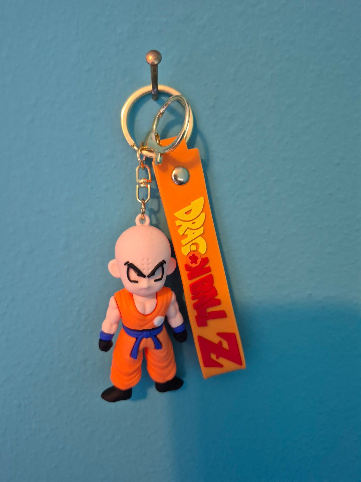 Krillin Keychain – Dragon Ball Z Character Keychain with Wrist Strap