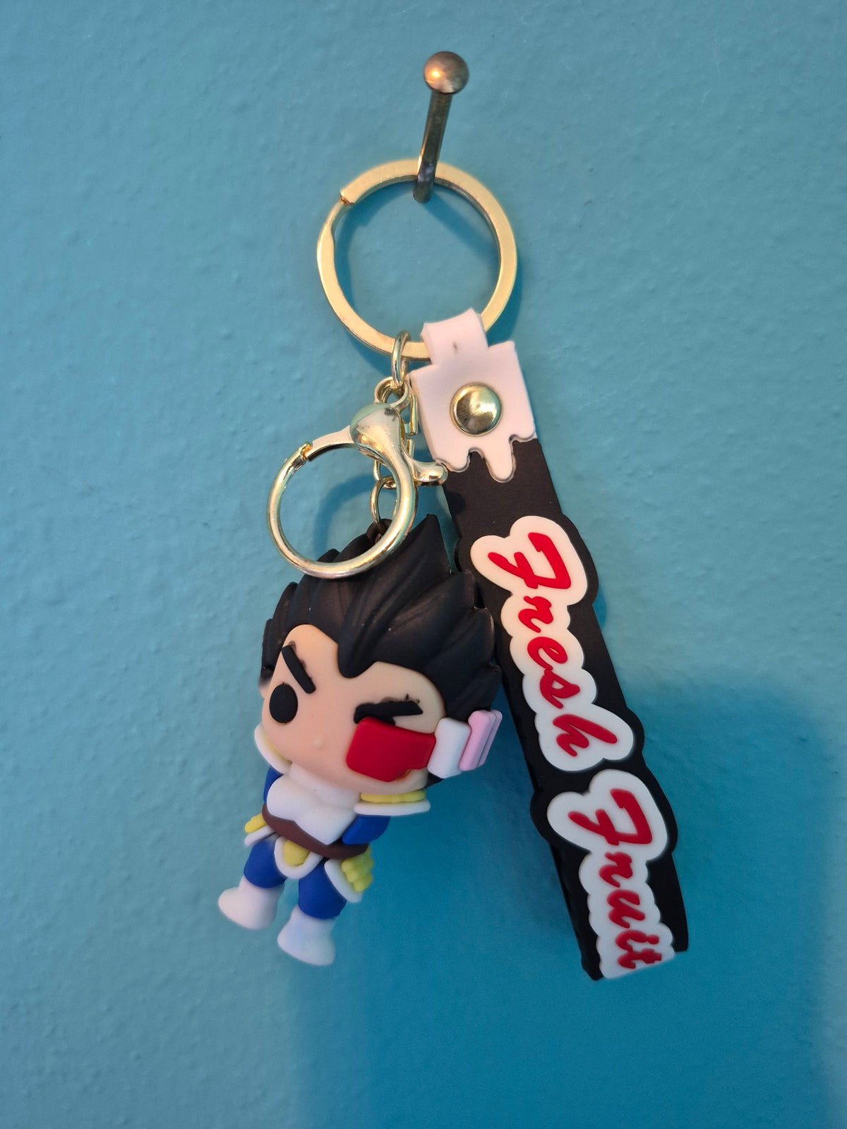 Vegeta Keychain – Dragon Ball Z Character Keychain with Wrist Strap