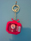 Light-Up TV Keychain – Forky Pink TV Character Keychain with LED Lights - photo 1