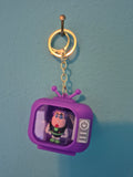 Light-Up TV Keychain – Buzz Lightyear Purple TV Character Keychain with LED Lights - photo 1