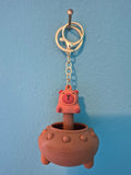 Capybara UFO Squeaky Keychain – Pop-Up Character Keychain That Squeaks - photo 1