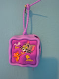 Tom and Jerry Mini Zipper Purse – Purple Silicone Coin Purse with Loop Strap - photo 1