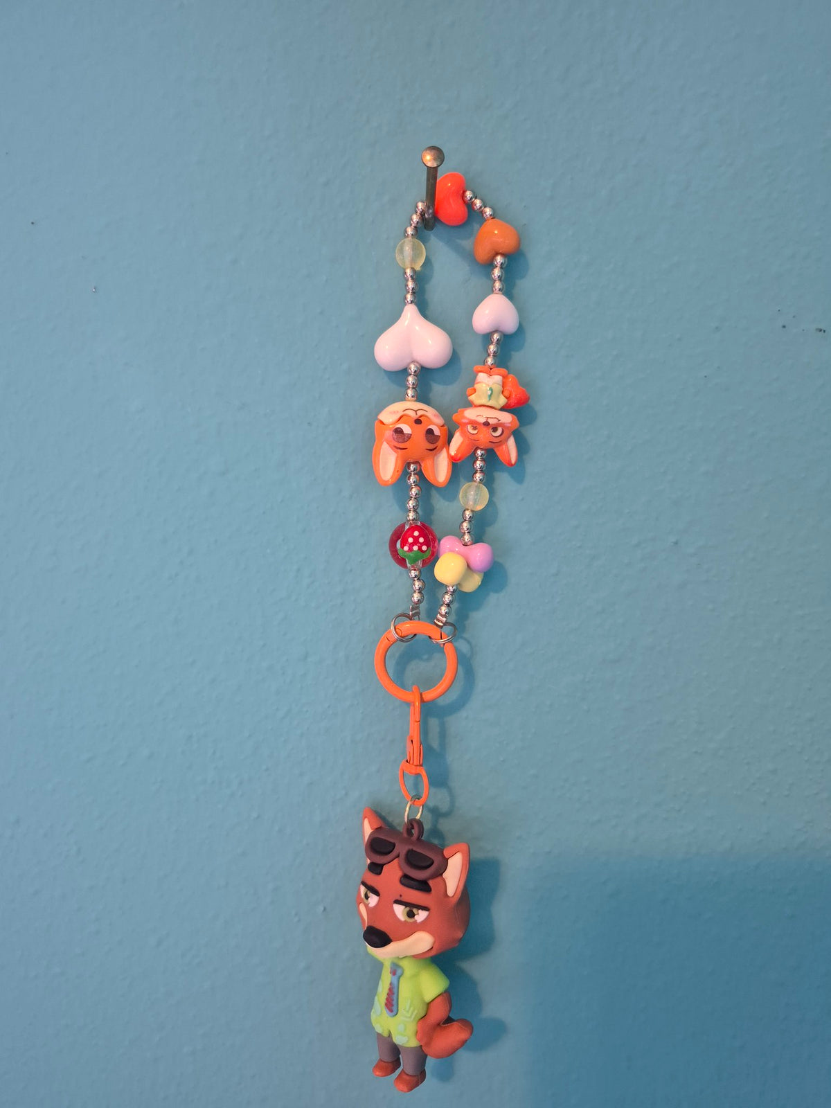 Nick Wilde Beaded Charm – Zootopia Character Beaded Bag Charm with Figure - photo 1