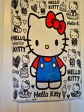 Hello Kitty Sketch Blue Overalls – Sanrio Character Wall-Hanging Rug