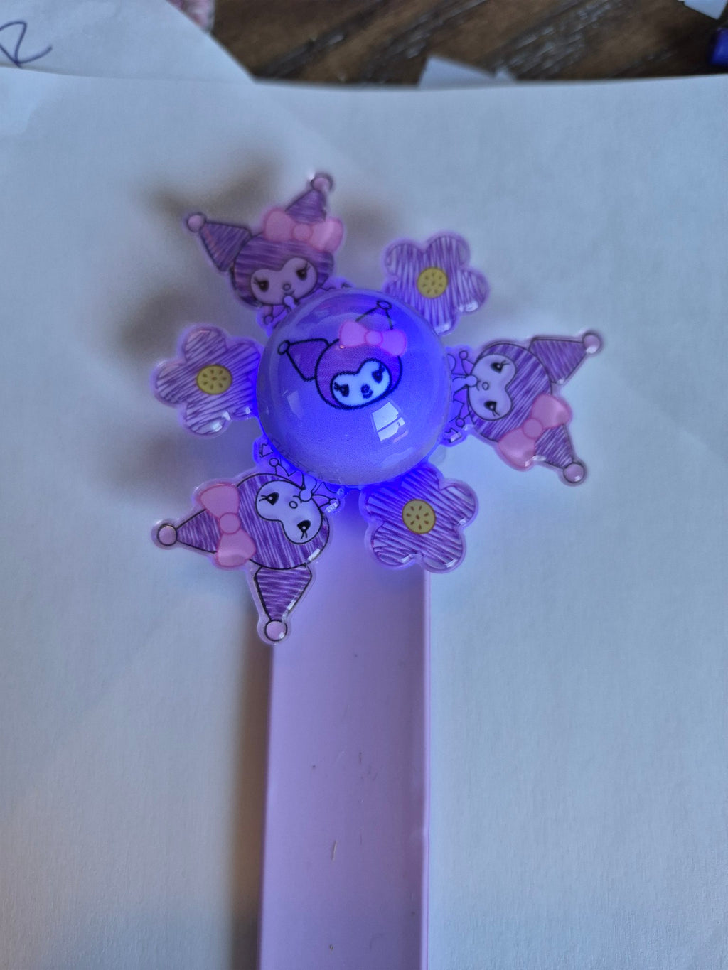 Kuromi Light-Up Spinner Slap Bracelet - Purple