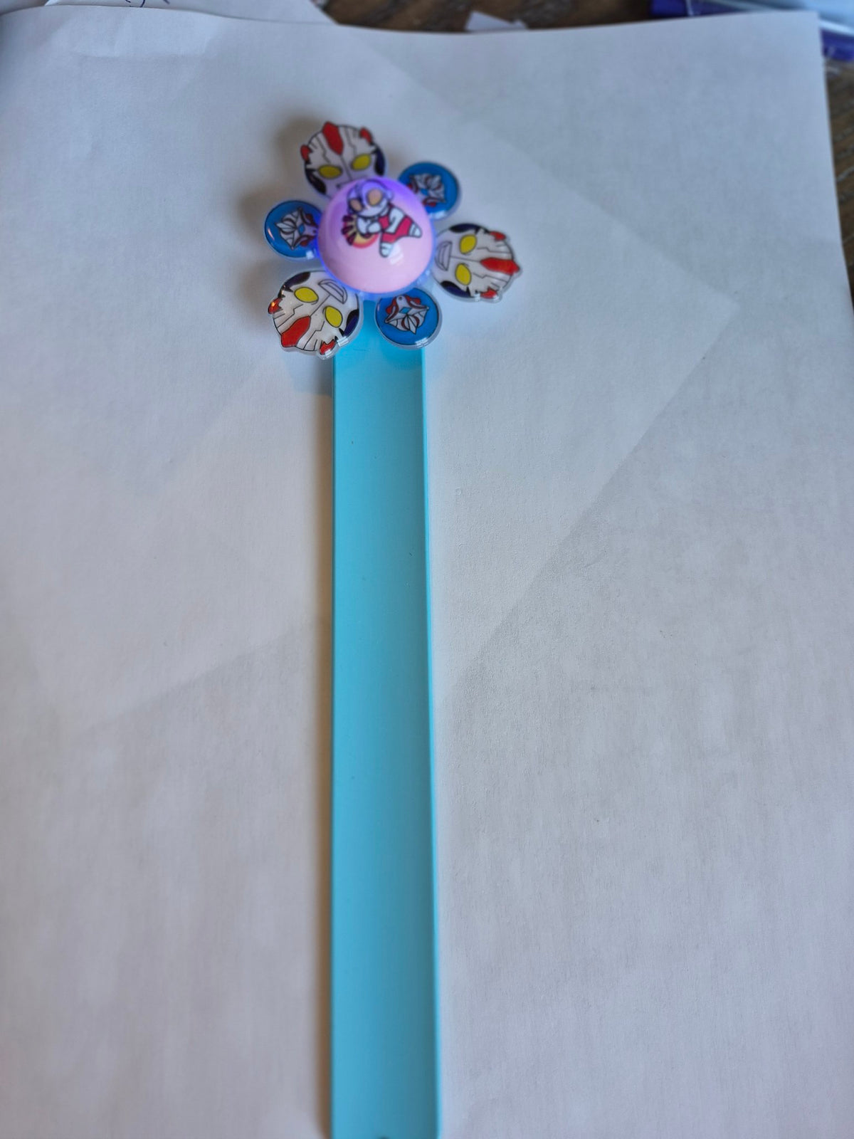 Ultraman Light-Up Spinner Slap Bracelet – Blue