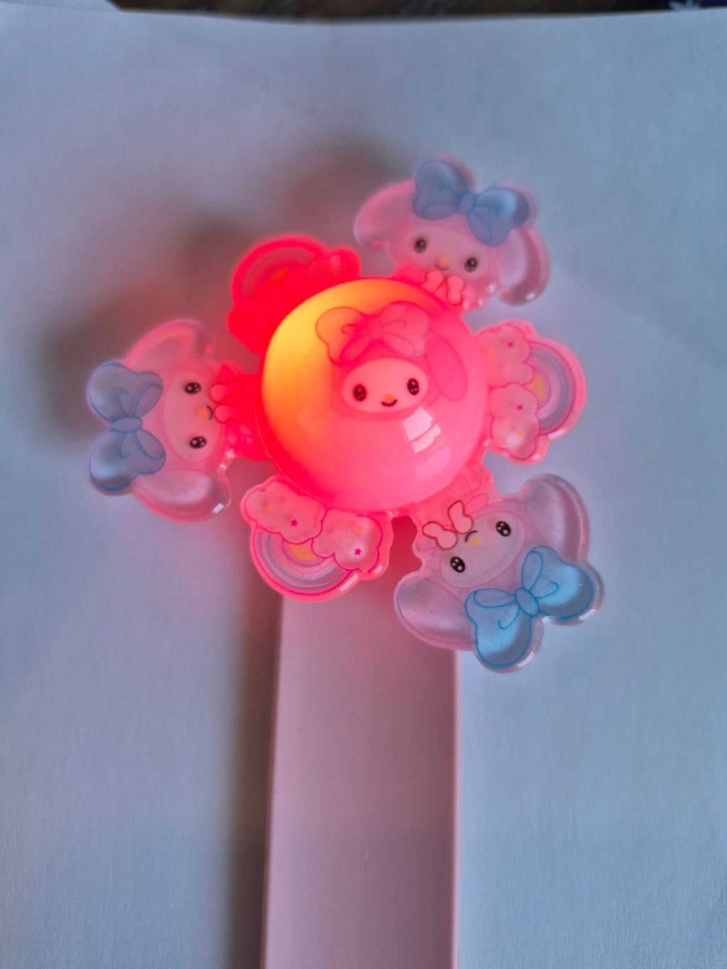 My Melody Light-Up Spinner Slap Bracelet – Pink