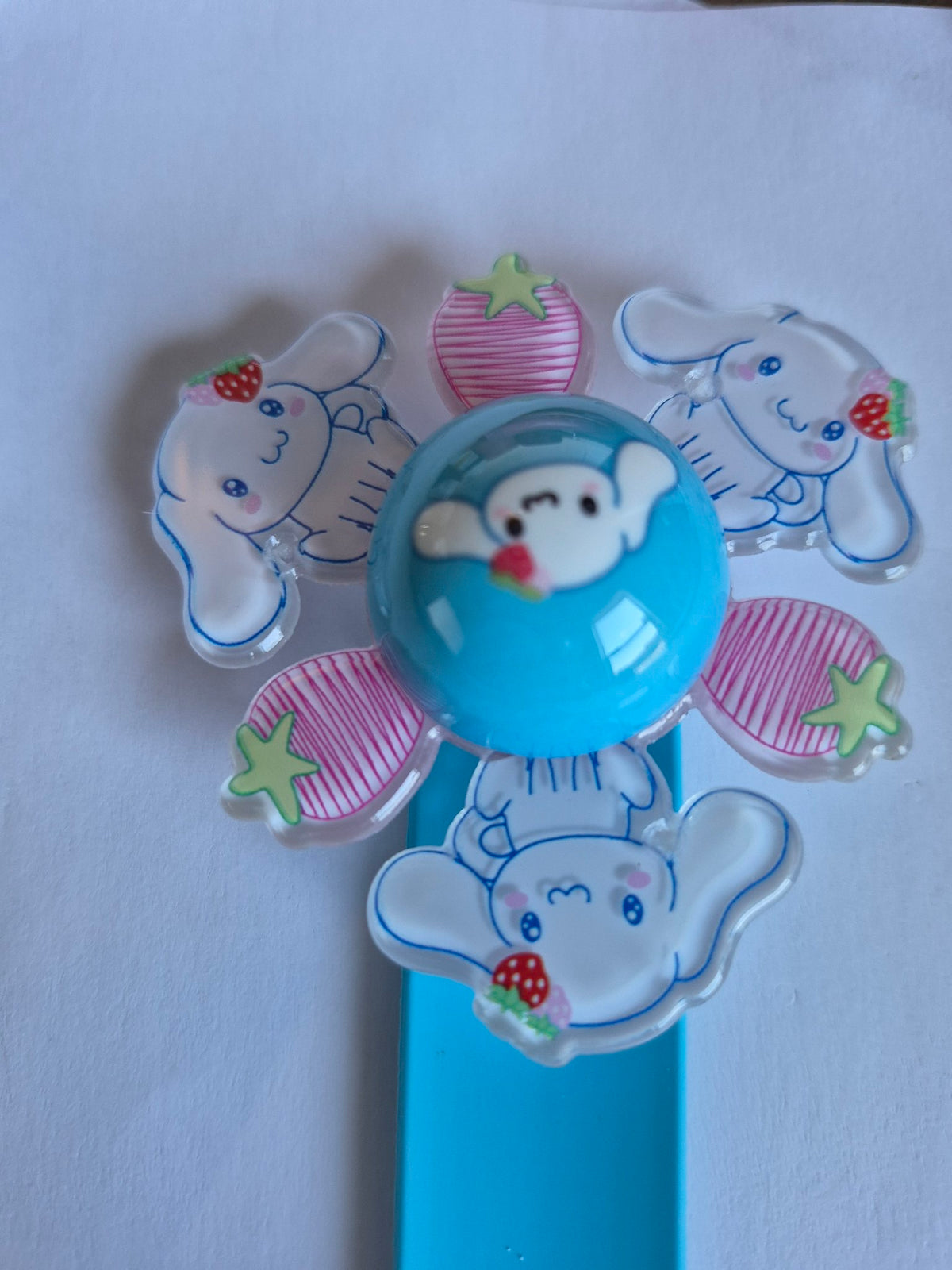 Cinnamoroll Light-Up Spinner Slap Bracelet - Blue spinner top