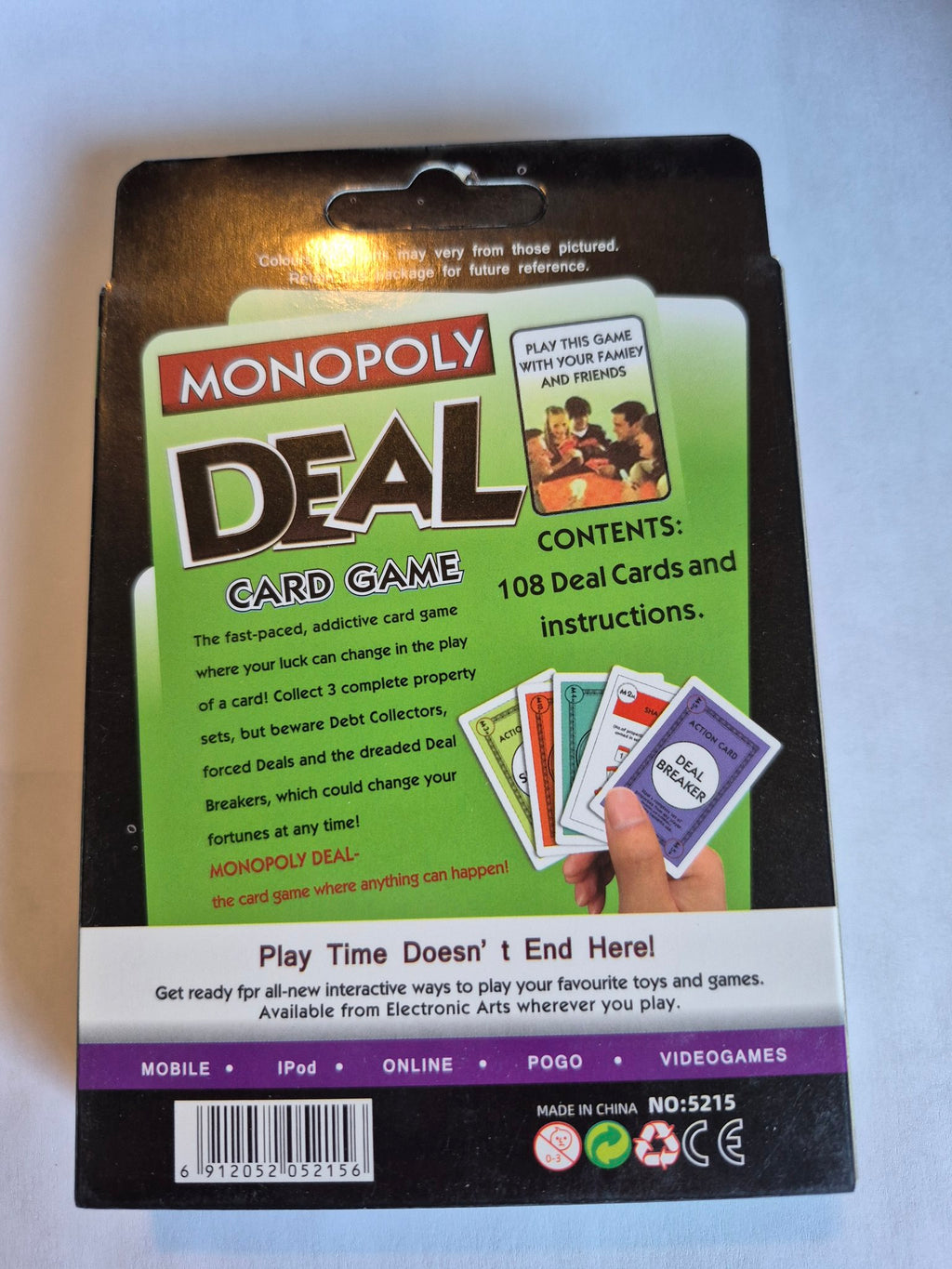 Monopoly Deal Card Game