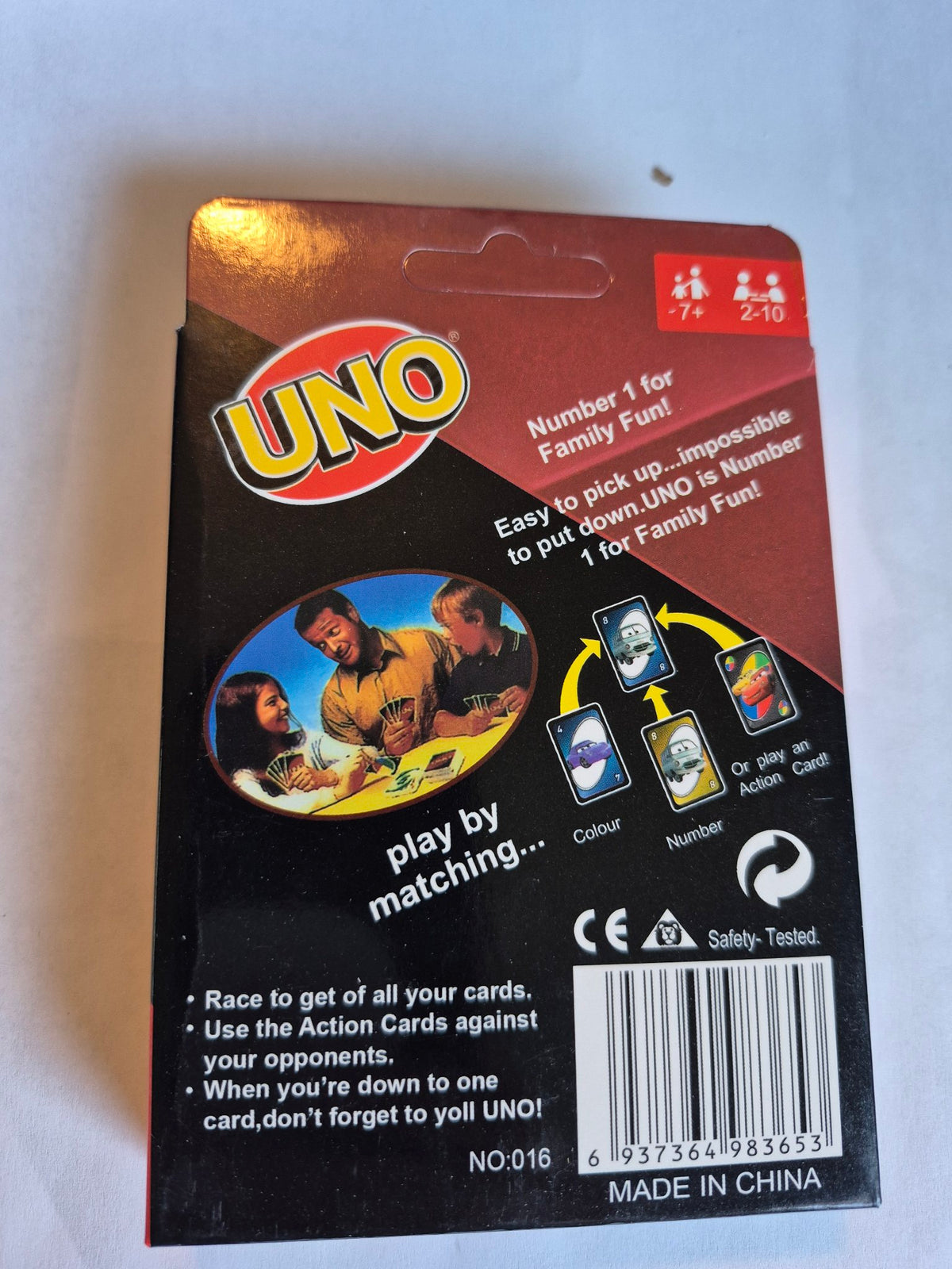 Disney Pixar Cars 3 UNO Card Game