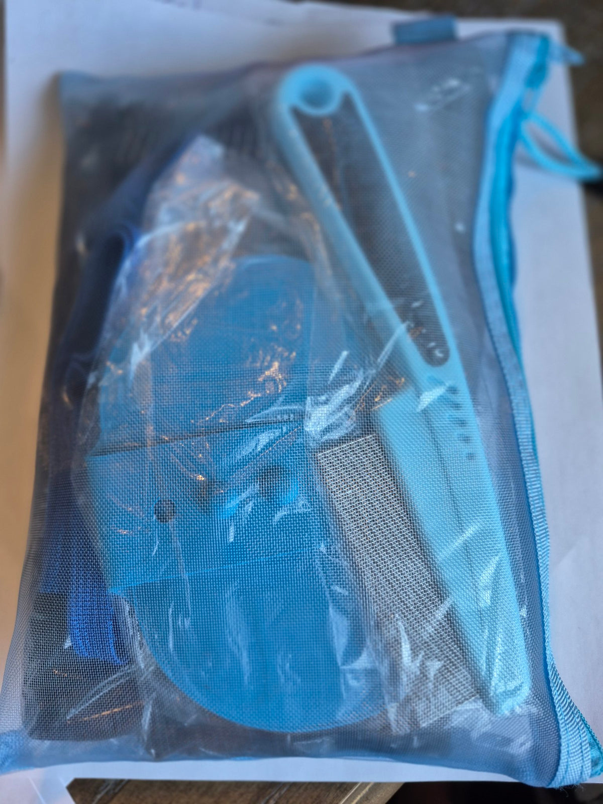 Pet Grooming Kit with Apron – Blue