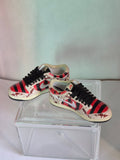 Horror Stripe Mini Sneakers – Collectible Pair with Display Case