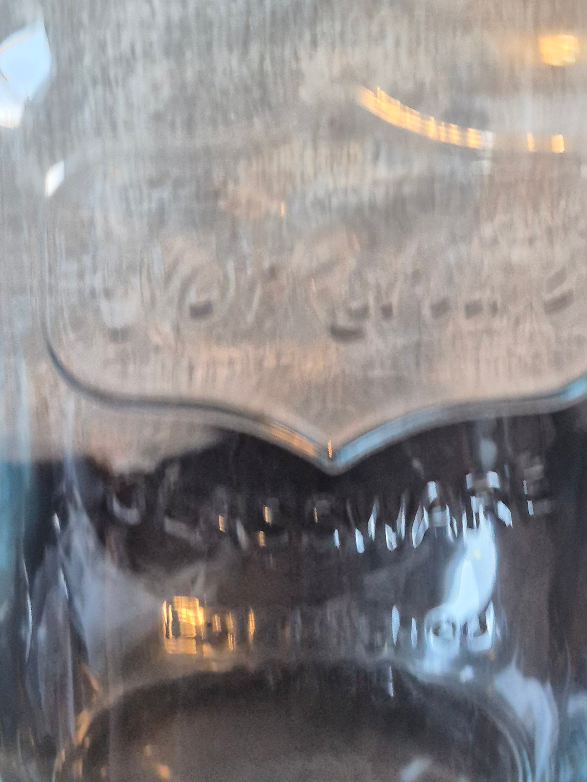 Large Glass Storage Jar with Metal Lid