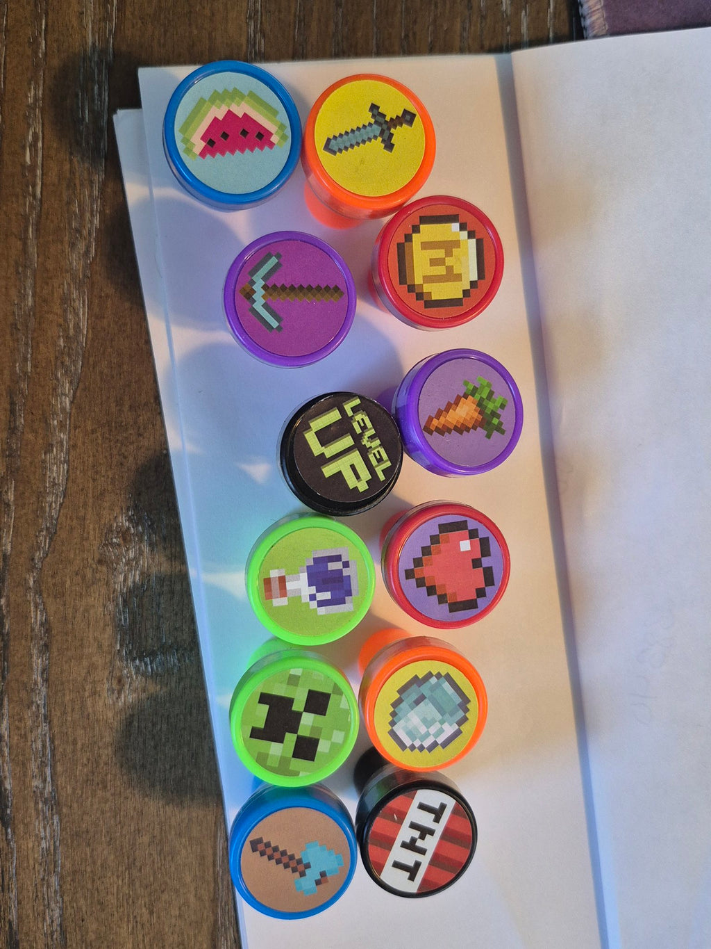 Pixel Video Game Stampers – Set of 12 Self-Inking Stamps