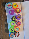 Pixel Video Game Stampers – Set of 12 Self-Inking Stamps