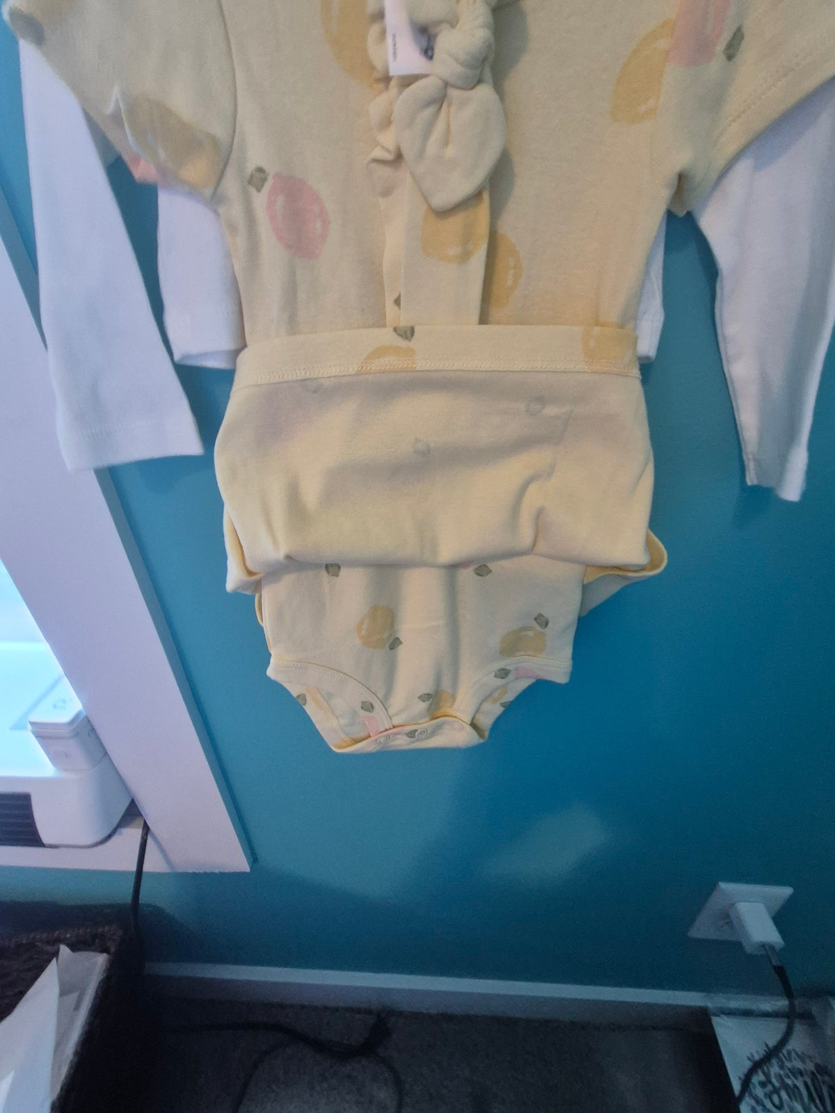 Carter's Child of Mine Baby Girl 3-Piece Outfit Set – Lemon Print, 6-9 Months