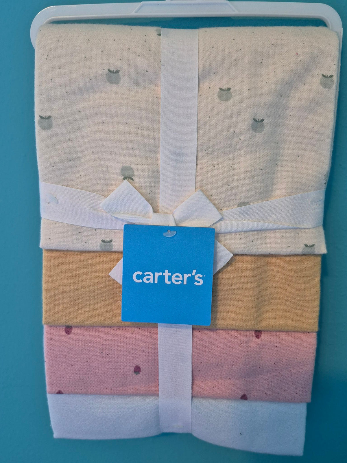 Carter's Baby Receiving Blankets – 4-Pack, Cotton, 40 x 30 in