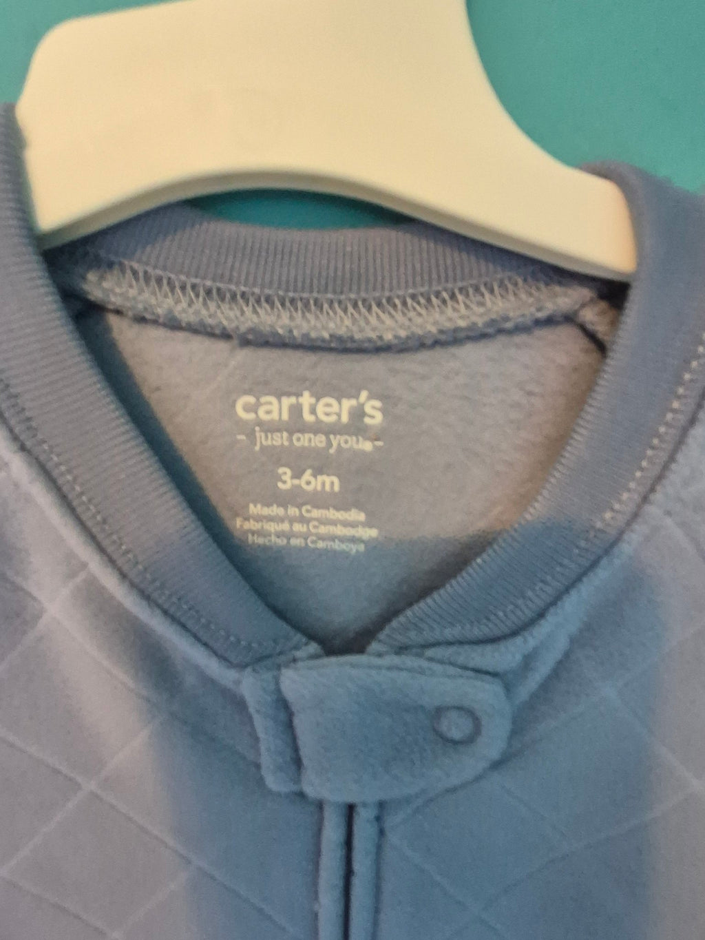 Carter's Just One You Baby Zip-Up Sleep Gown – Blue, 3-6 Months