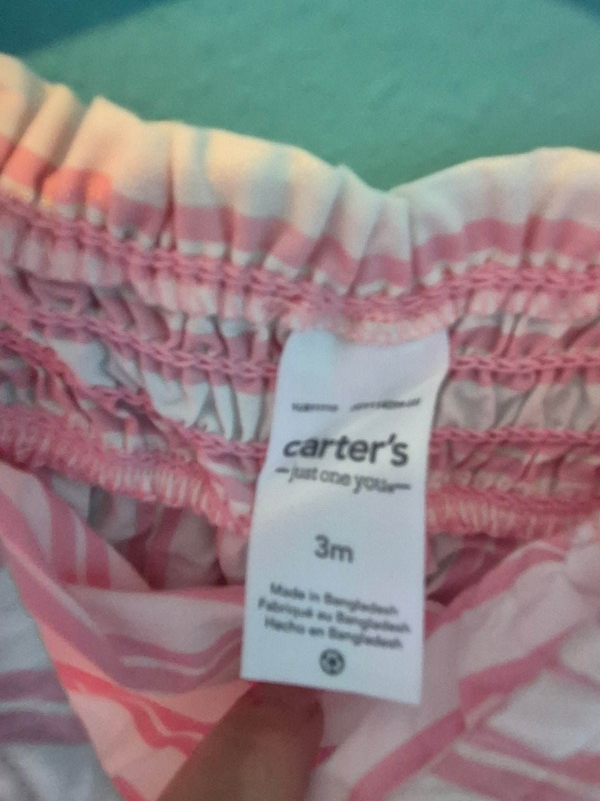 Carter's Just One You Baby Girl Striped Dress – Pink, 3 Months (Gently Used)