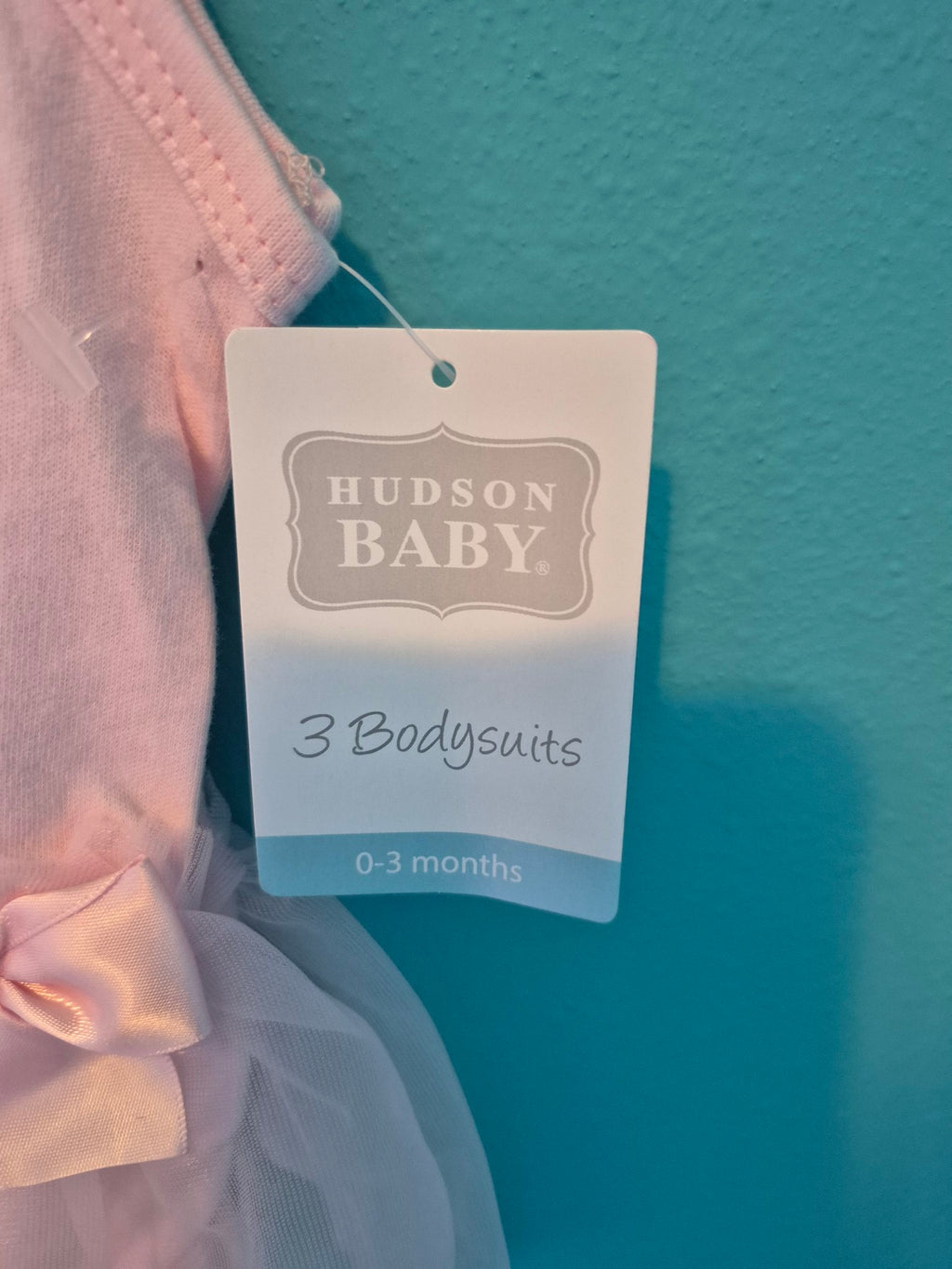 Hudson Baby Girl Tutu Bodysuit Dress – Pink Cherry, 0-3 Months
