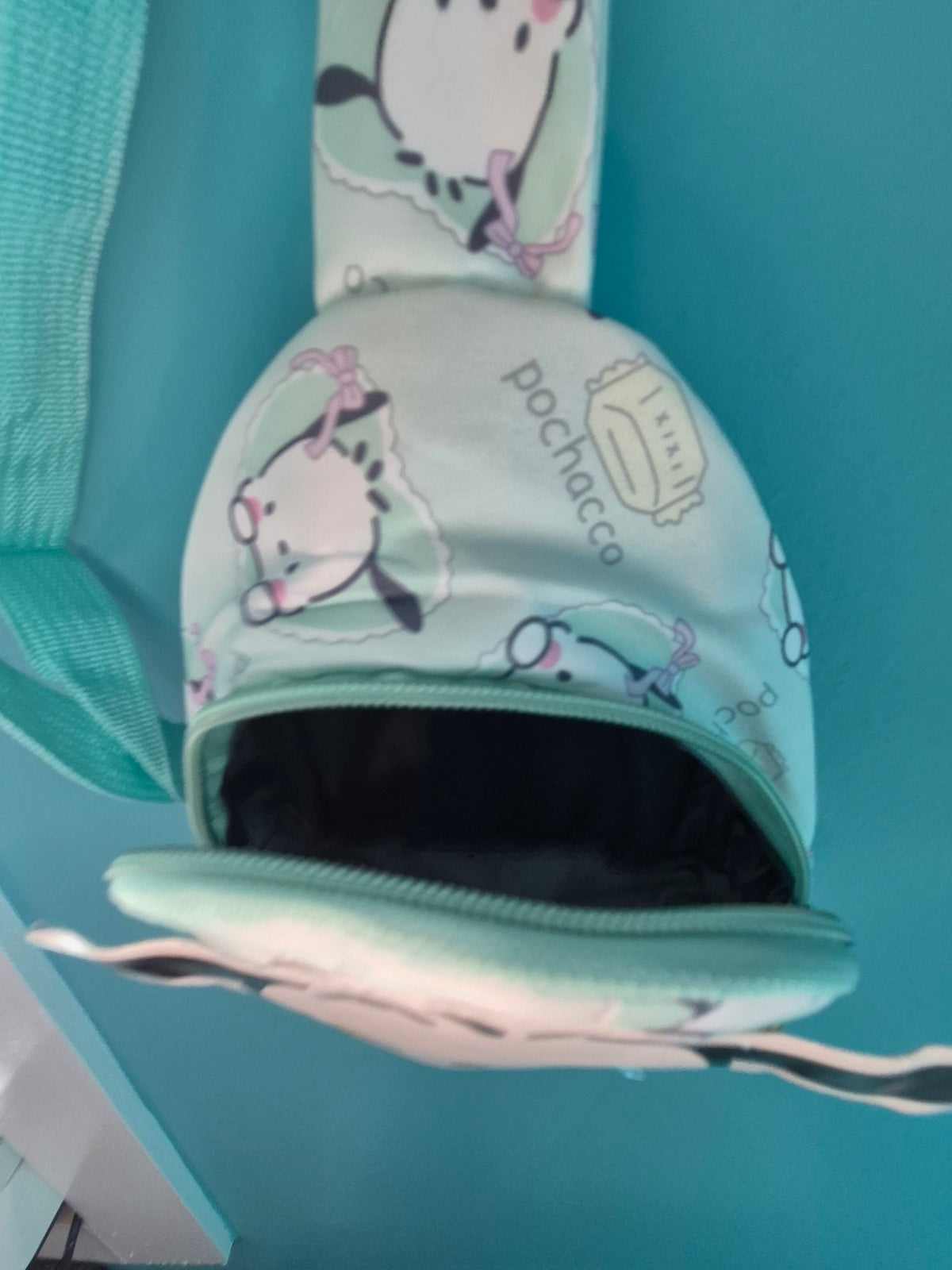 Pochacco Mini Sling Bag – Mint, Adjustable Strap