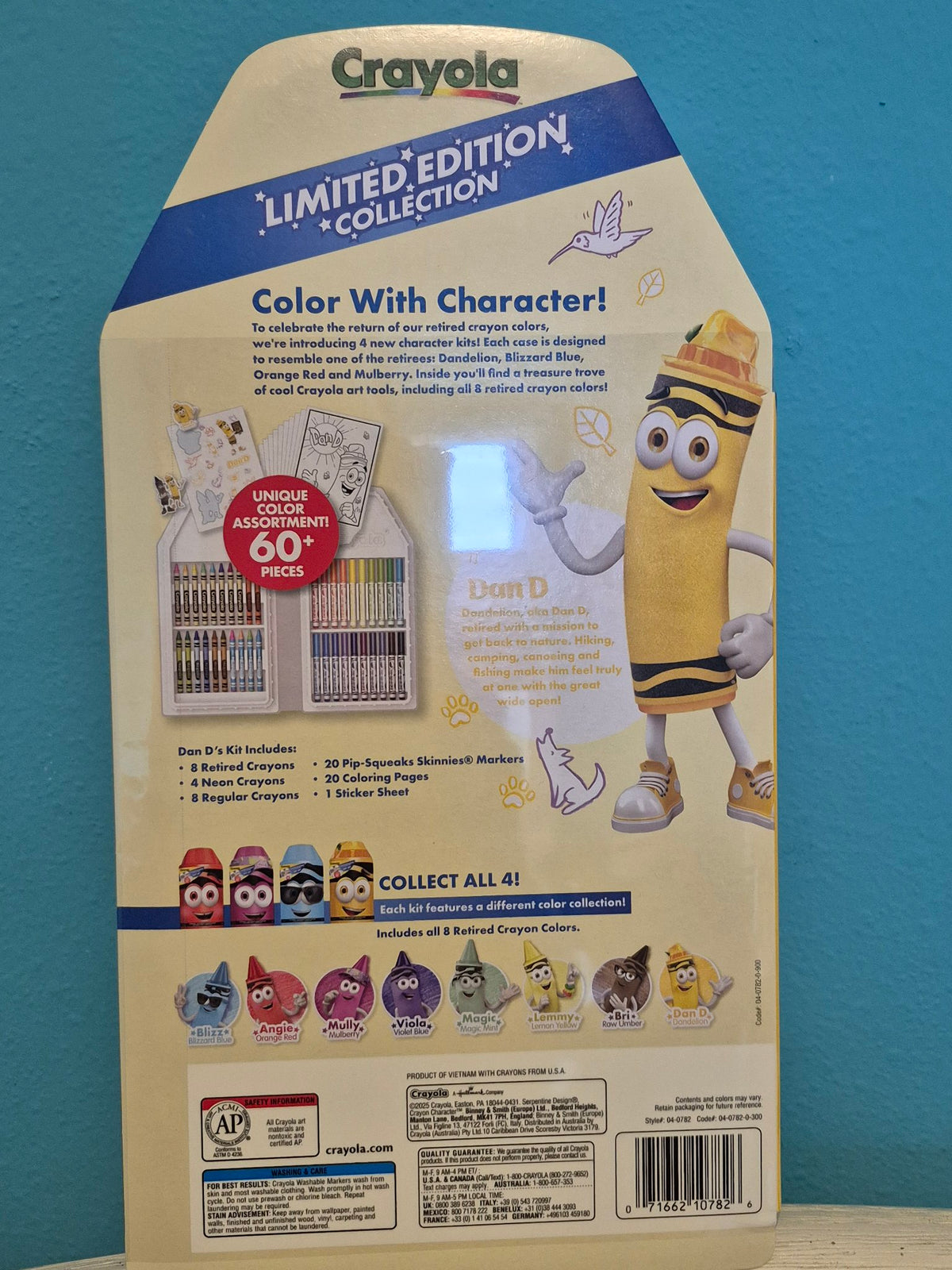 Crayola Limited Edition Art Set – Dan D Dandelion, 60+ Pieces with Retired Colors